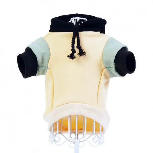 Cream & Sage Green Dog Hoodie - Rich Paw - 2