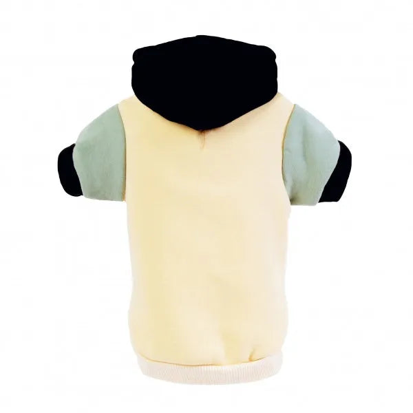 Cream & Sage Green Dog Hoodie - Rich Paw - 1