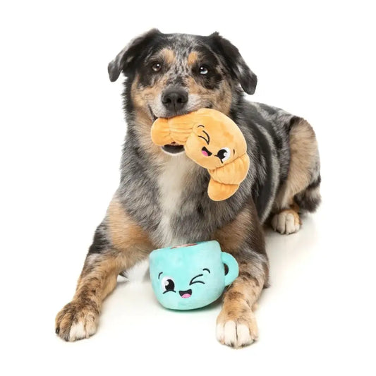Croissant & Cappuccino 2 Pack Dog Toys by Fuzzyard - Fuzzyard - 2