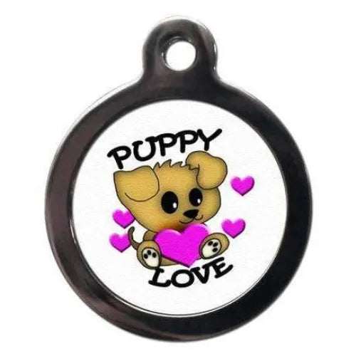 Cute Puppy Love Dog ID Tag Poochie Fashion