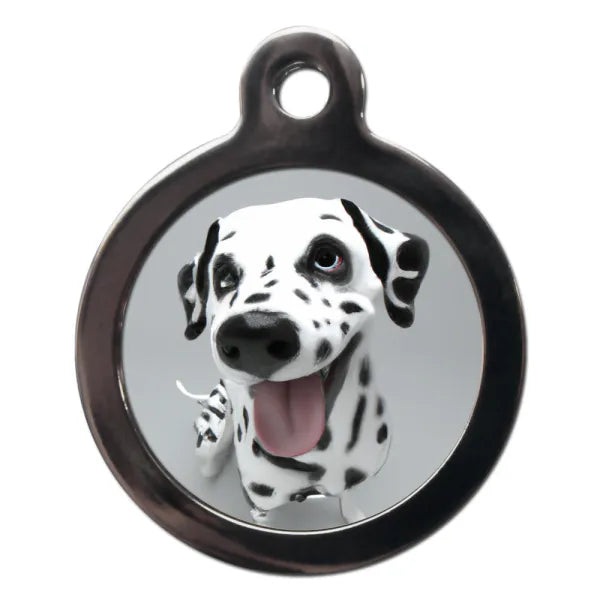 Dalmatian Fish Eye Dog Id Tag Ps Pet Tags 1