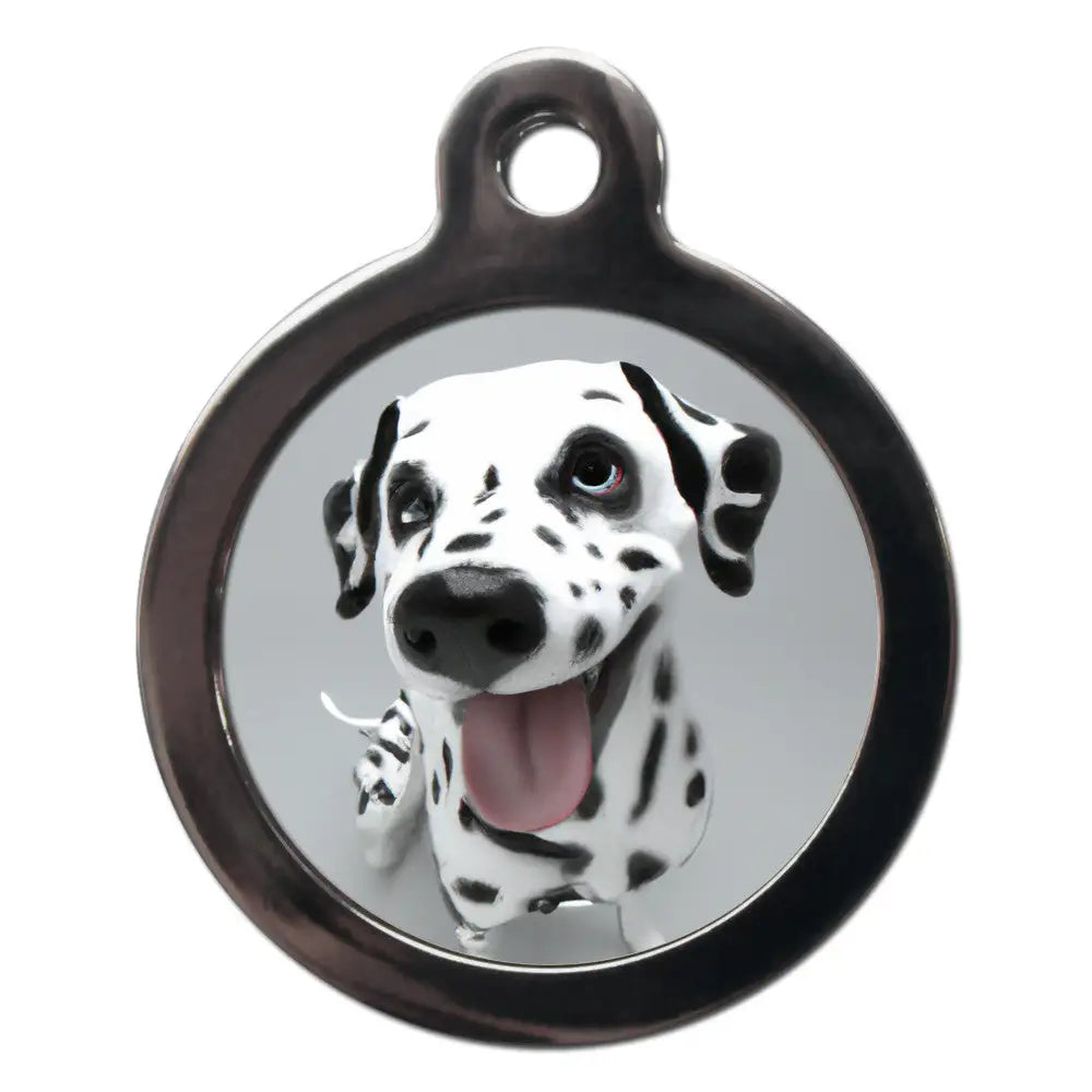 Dalmatian Fish Eye Dog Id Tag - Ps Pet Tags - 1