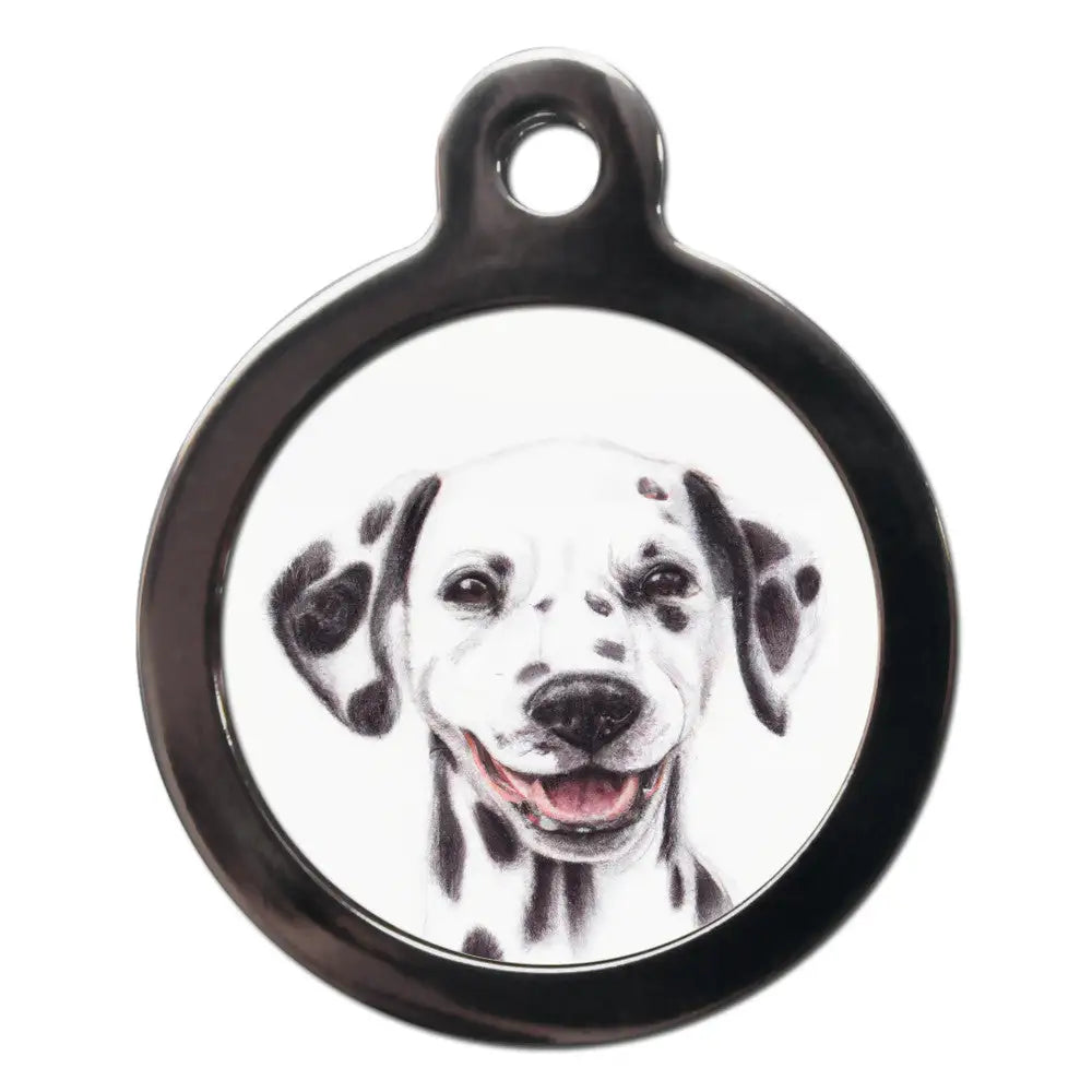 Dalmatian Portrait Dog Id Tag - Ps Pet Tags - 1