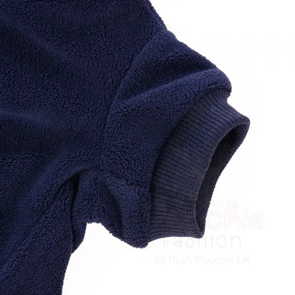 Deep Blue Micro Fleece Dog Sweatshirt - Rich Paw - 3