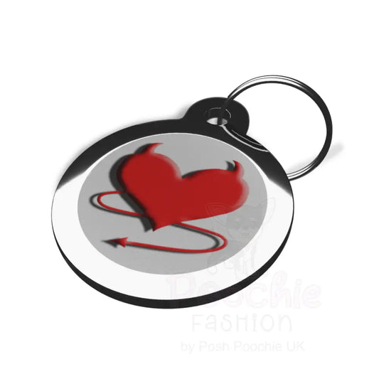 Devil Heart Pet Id Tag - Ps Pet Tags - 2