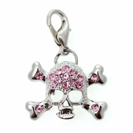 Diamante Skull Dog Collar Charm - Posh Pawz - 2