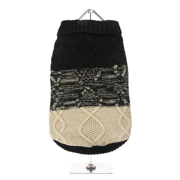 Donegal Black and Brown Dog Jumper - Urban Pup - 1