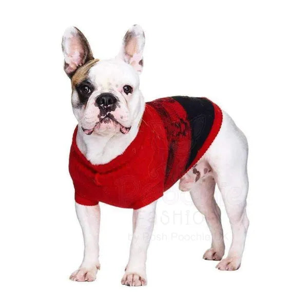 Donegal Red and Black Dog Jumper - Urban - 3