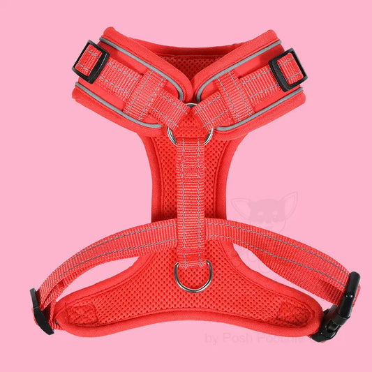 Doodlebone Adjustable Airmesh Dog Harness - Coral - Doodle - 2