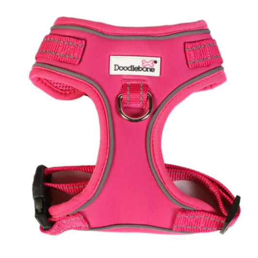 Doodlebone Adjustable Airmesh Dog Harness - Fuchsia Pink - Doodlebone - 1