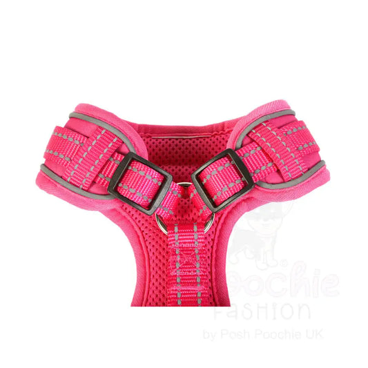 Doodlebone Adjustable Airmesh Dog Harness - Fuchsia Pink - Doodlebone - 2