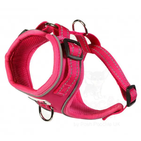 Doodlebone Adjustable Airmesh Dog Harness - Fuchsia Pink - Doodlebone - 3