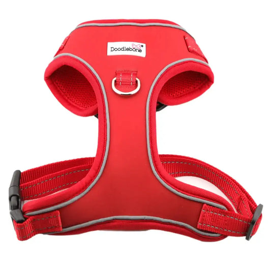 Doodlebone Adjustable Airmesh Dog Harness - Ruby Red - Doodle - 1