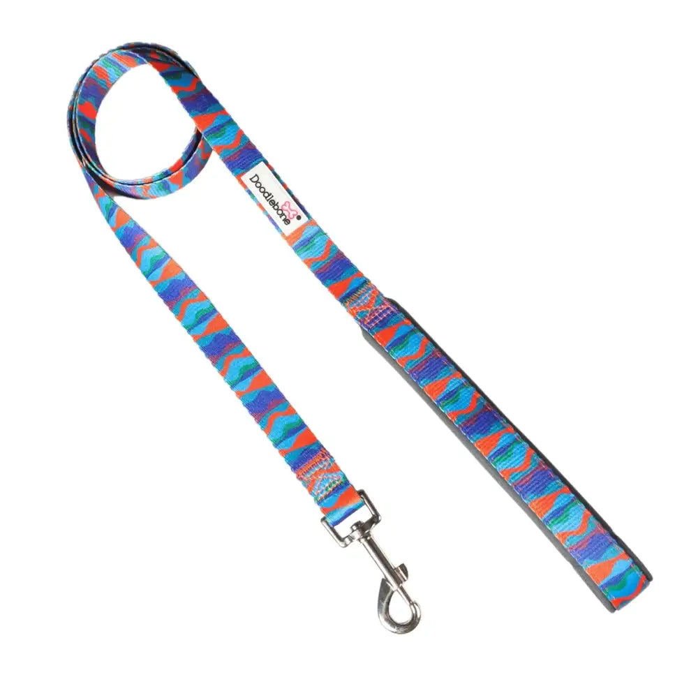 Doodlebone Brights Collection Dog Lead - Waves - Doodle - 1
