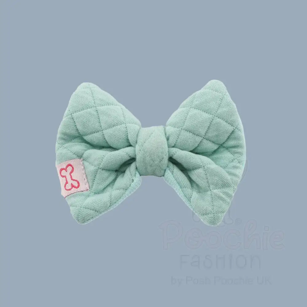 Doodlebone Dinky Dog Bow Tie Mint Quilt - Doodlebone - 6