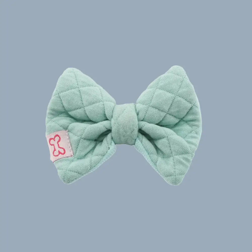 Doodlebone Dinky Dog Bow Tie Mint Quilt - Doodlebone - 6