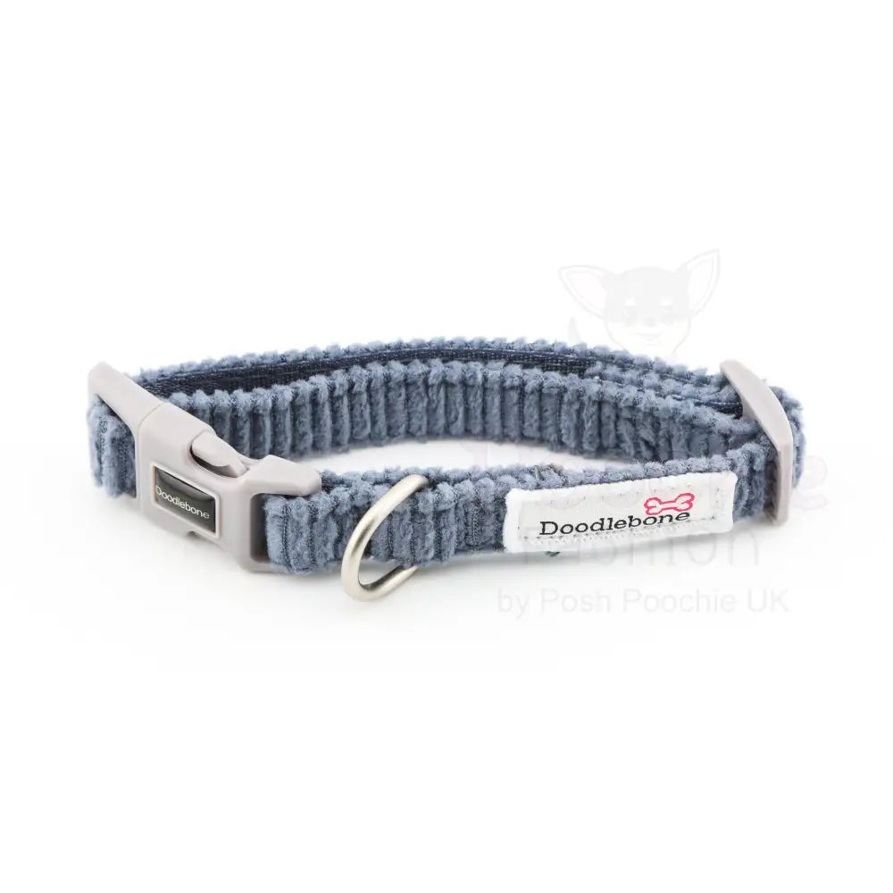 Doodlebone Dinky Dog Collar Blue Cord - Doodlebone - 4
