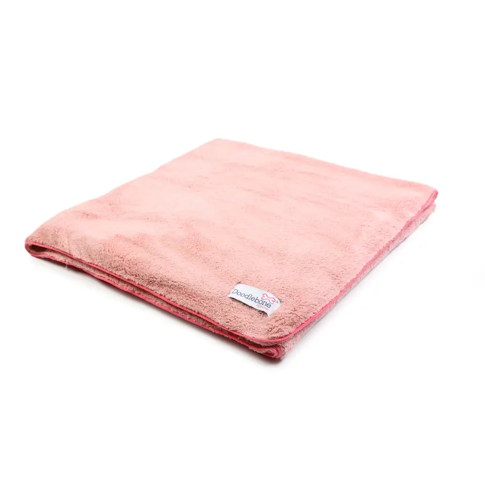 Doodlebone Dinky Dog Drying Towel Chalky Pink - Doodlebone - 1