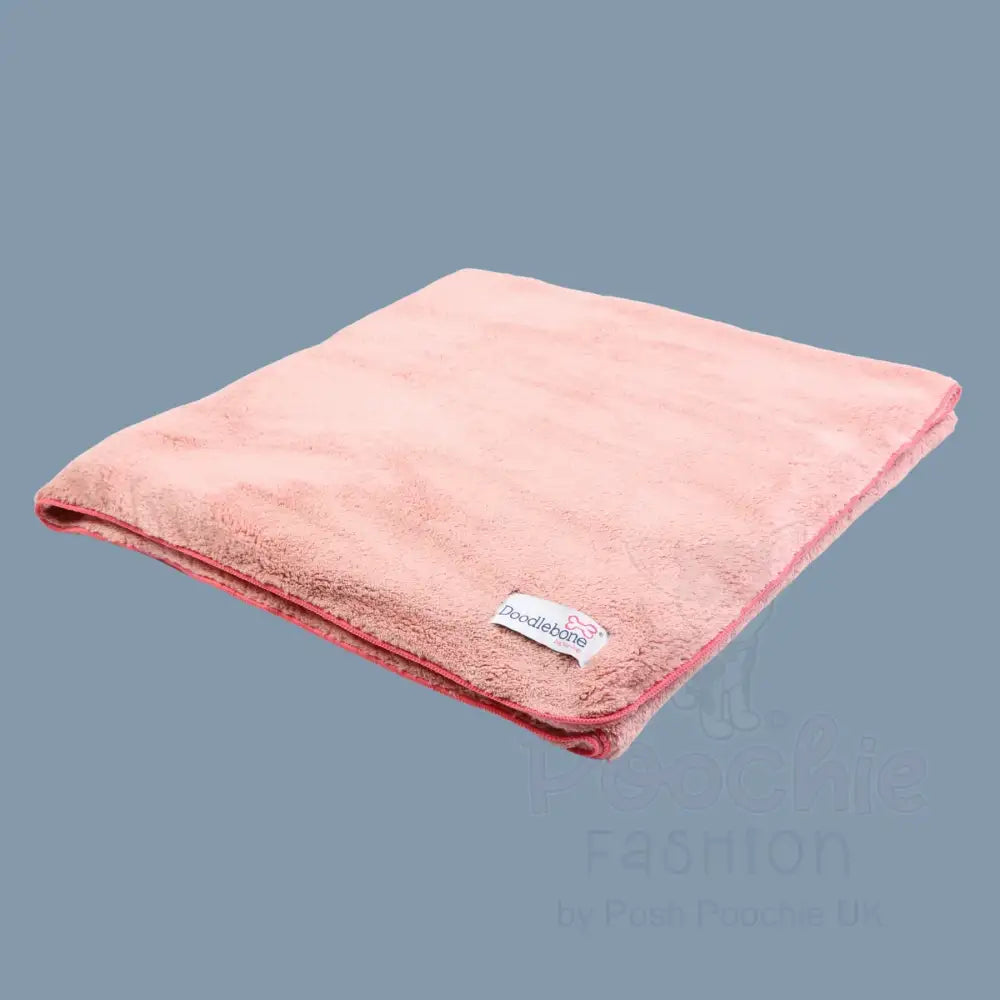 Doodlebone Dinky Dog Drying Towel Chalky Pink - Doodlebone - 4