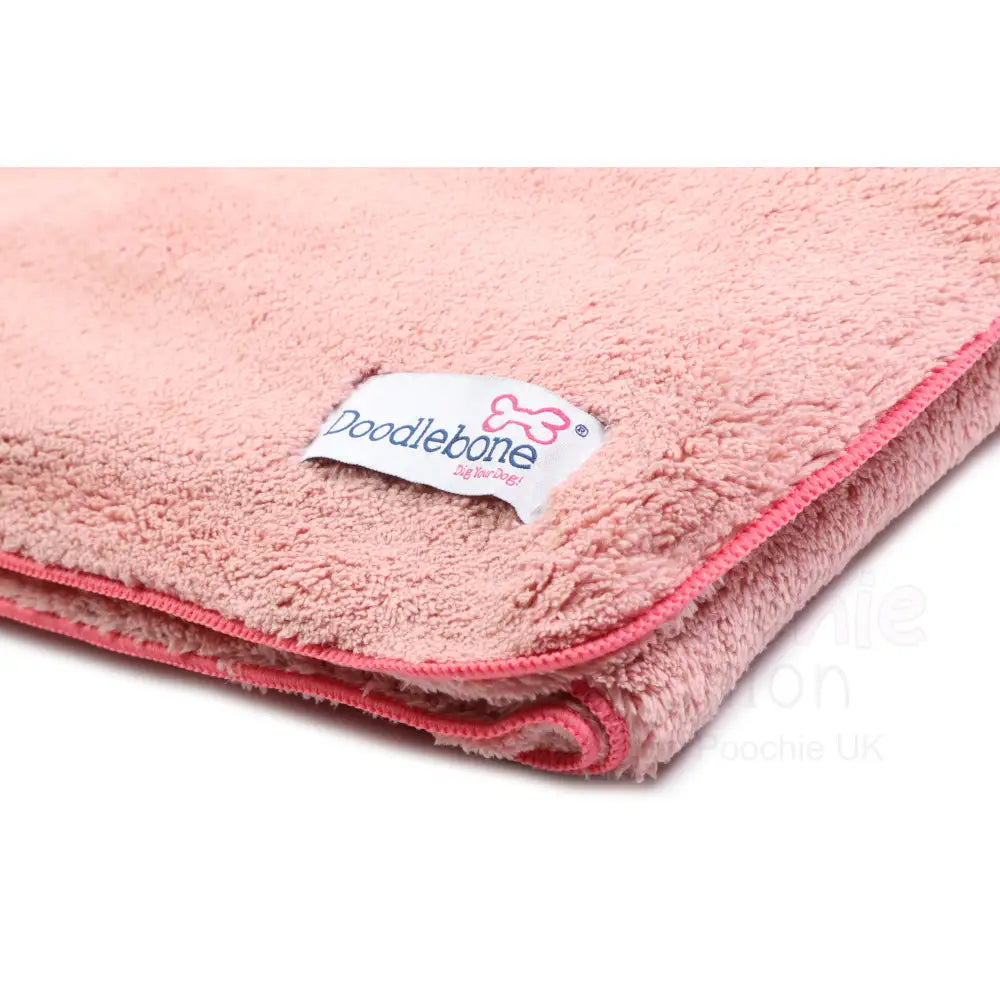 Doodlebone Dinky Dog Drying Towel Chalky Pink - Doodlebone - 3