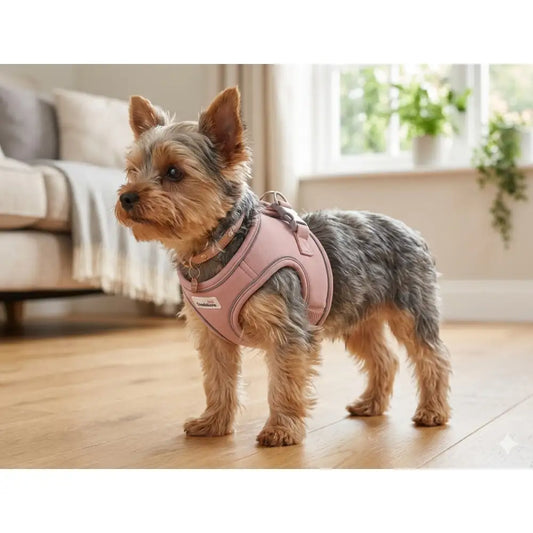 Doodlebone Dinky Dog Snappy Harness for Small Dogs in Chalky Pink - Doodlebone - 2
