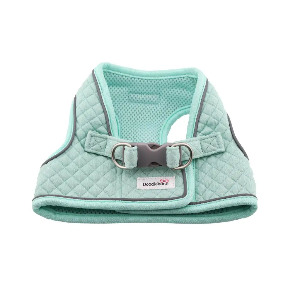 Doodlebone Dinky Dog Snappy Harness Mint Quilt - Doodlebone - 1