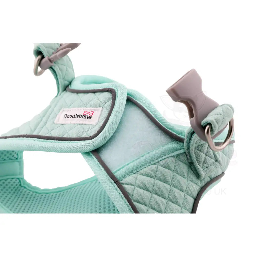 Doodlebone Dinky Dog Snappy Harness Mint Quilt - Doodlebone - 7