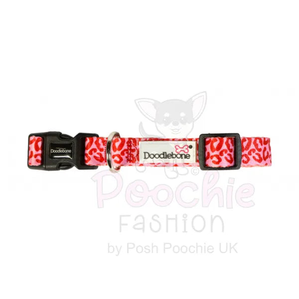 Doodlebone Dog Collar Ruby Leopard Doodlebone 3