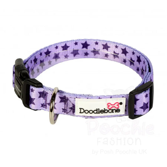 Doodlebone Dog Collar - Violet Stars - Doodlebone - 2