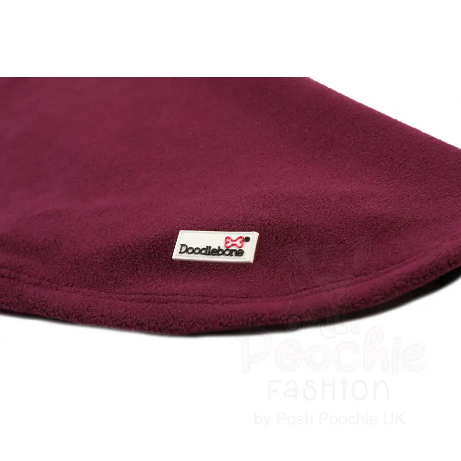 Doodlebone Fleecy Dog Pullover in Burgundy - Doodle - 5