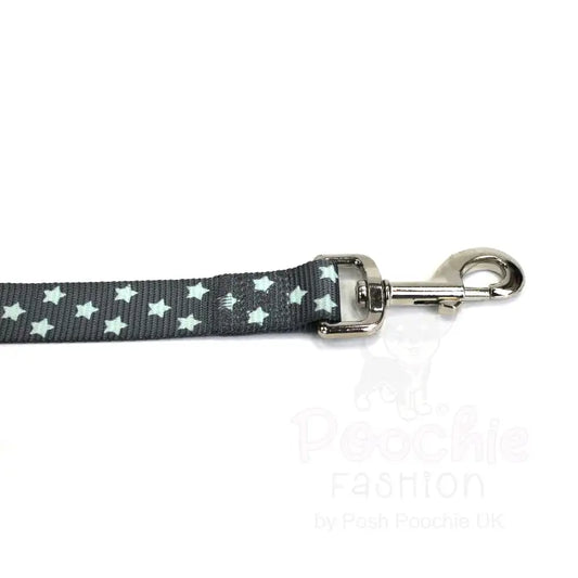 Doodlebone Limited Edition Dog Lead - Grey Stars Glow in the Dark - Sale - 2