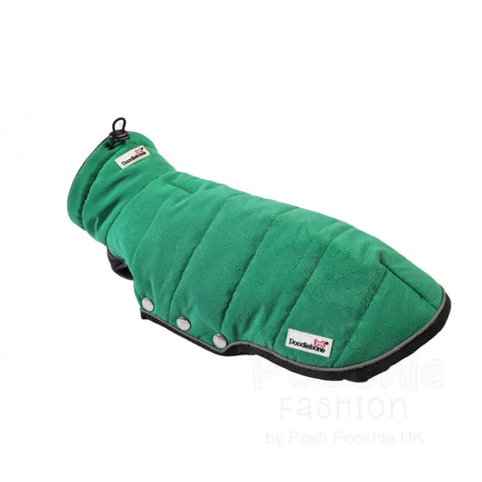 Doodlebone Puffer Dog Jacket in Forest Green - Doodle - 2