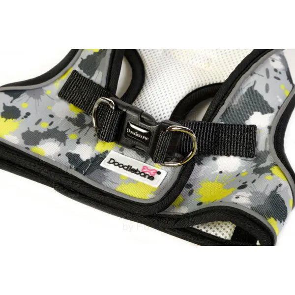 Doodlebone Snappy Dog Harness - Neon Paint Splat - Doodlebone - 3