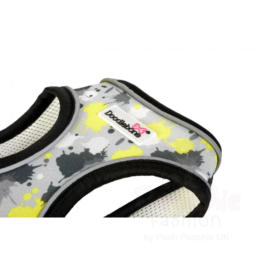 Doodlebone Snappy Dog Harness - Neon Paint Splat - Doodlebone - 6