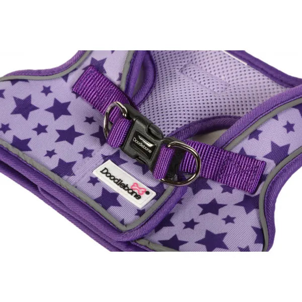 Doodlebone Snappy Dog Harness - Violet Stars - Doodlebone - 3