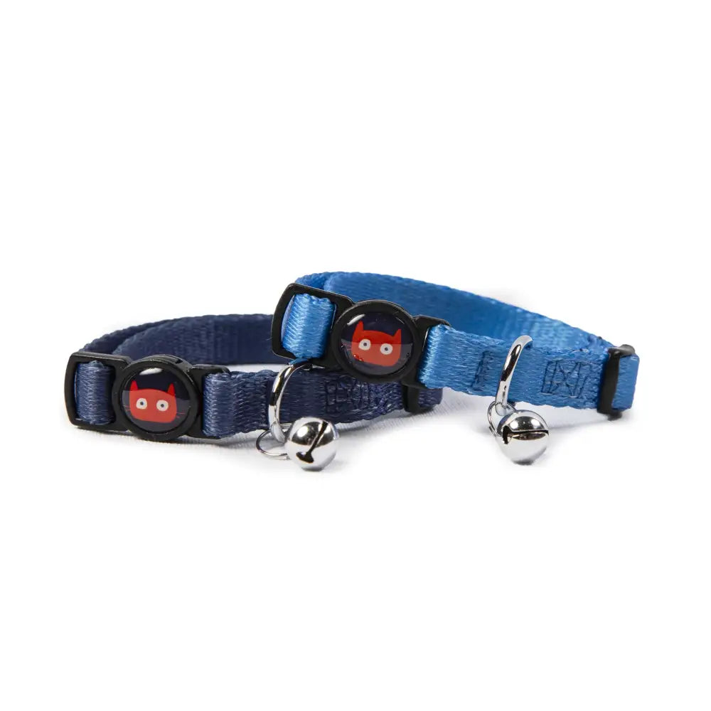 Doodlecat Cat Collar Duo Cornflower & Indigo - Doodlebone - 1