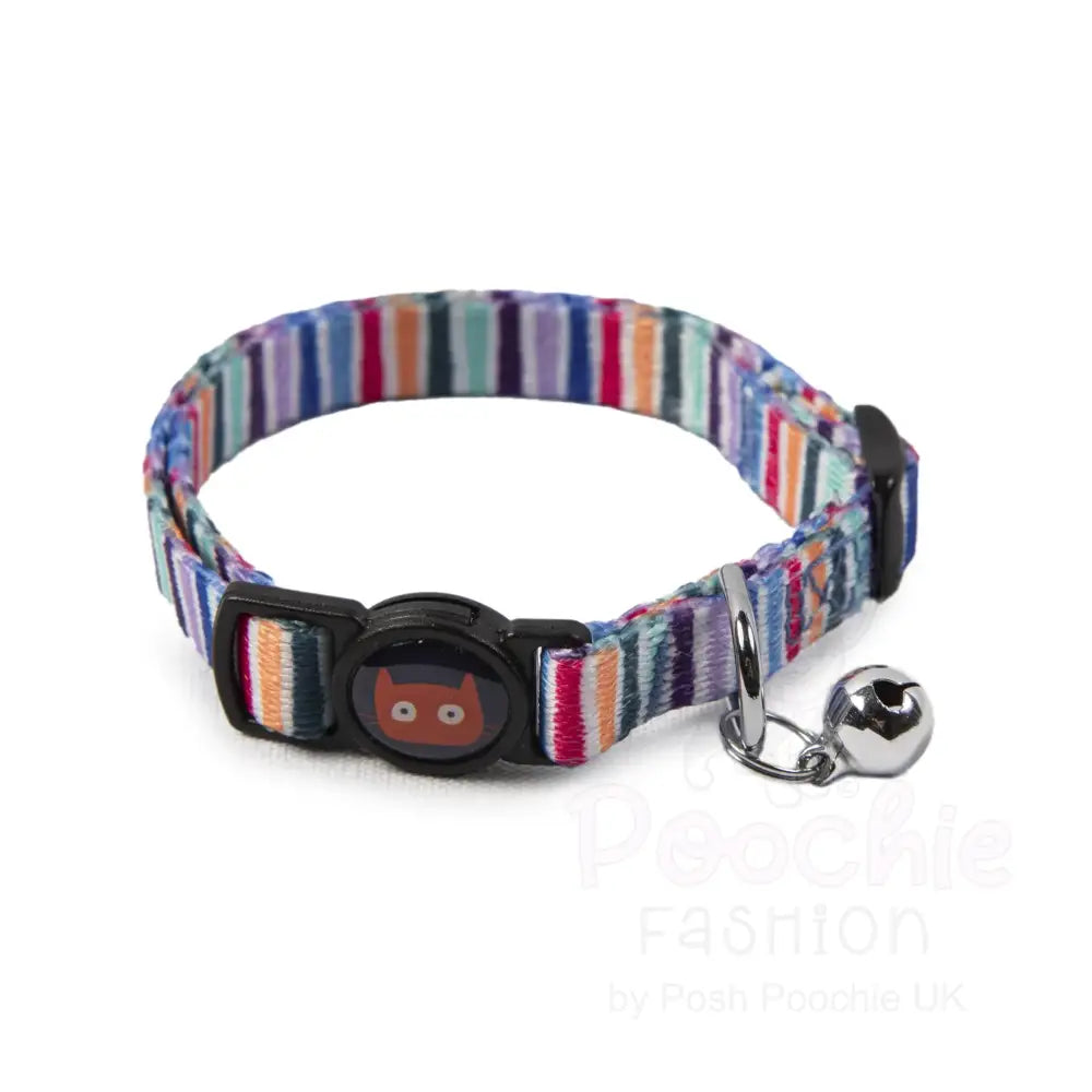 Doodlecat Cat Collar Duo Mint & Stripes - Doodlebone - 3