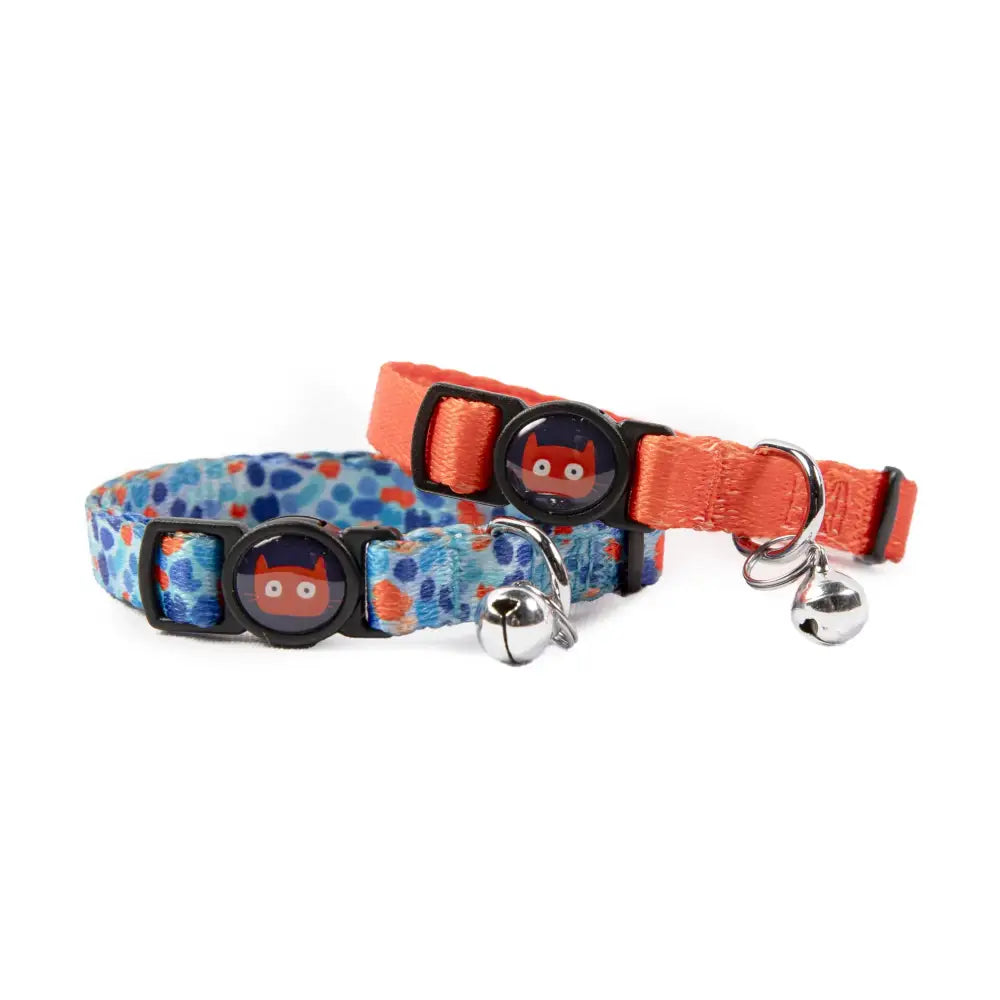 Doodlecat Cat Collar Duo Tangerine & Reef - Doodlebone - 1