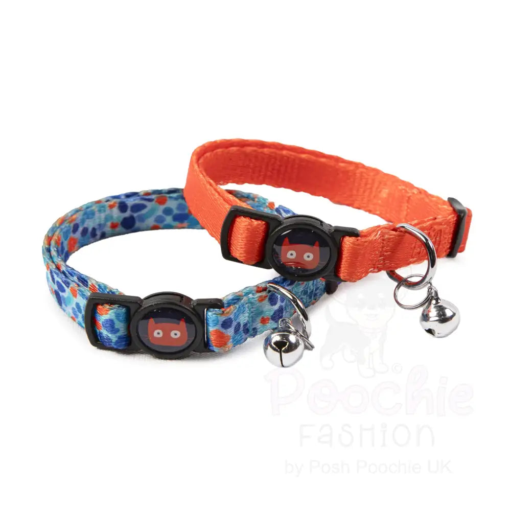 Doodlecat Cat Collar Duo Tangerine & Reef - Doodlebone - 4