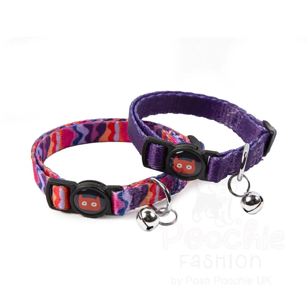 Doodlecat Cat Collar Duo Violet & Dunes - Doodlebone - 4