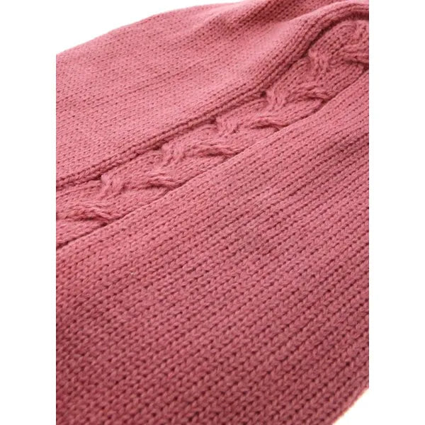 Dusky Pink Cable Knit Dog Jumper - Urban - 3