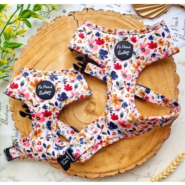 Enchanted Meadow Floral Dog Harness - Pet Pooch - 1