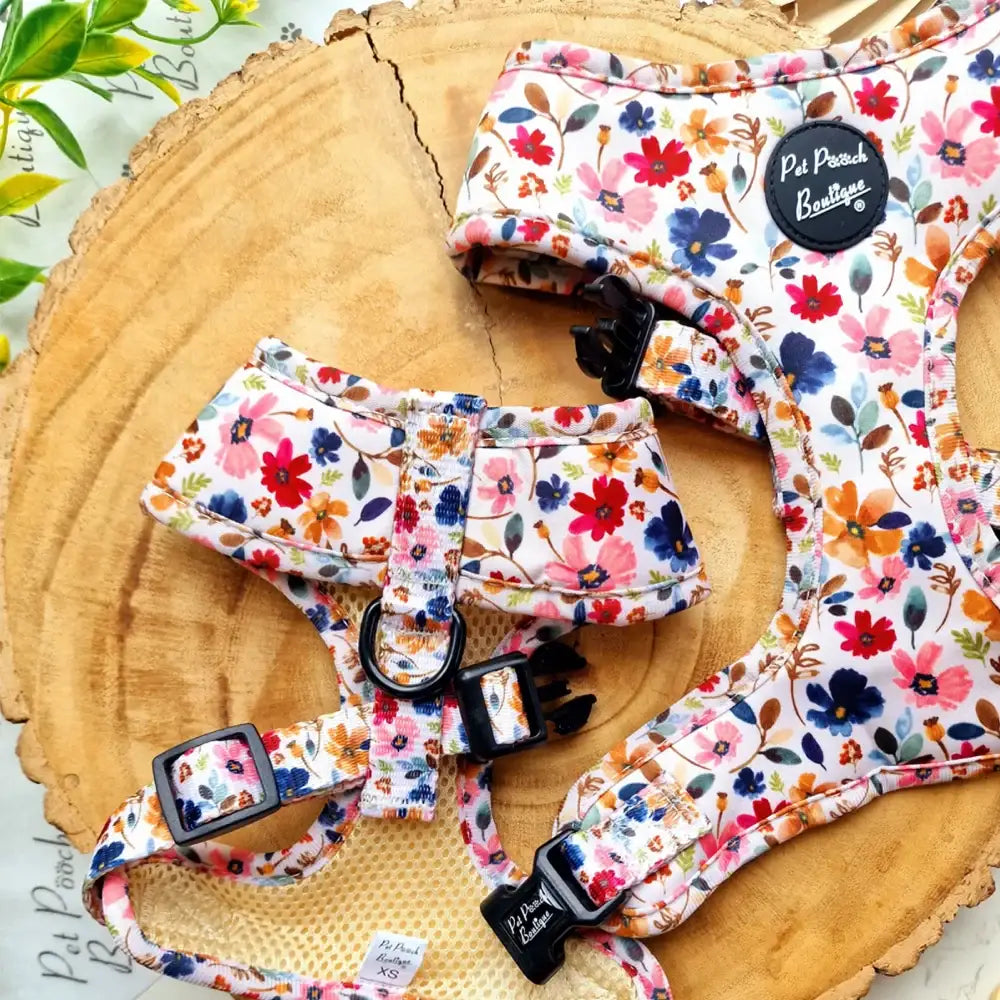 Enchanted Meadow Floral Dog Harness - Pet Pooch - 5