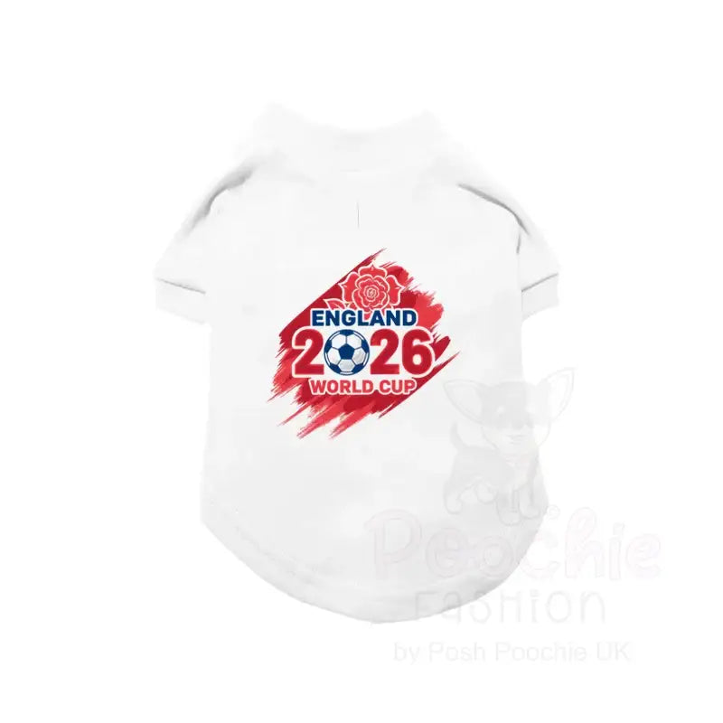 England World Cup 2026 Dog Football Shirt - Poochie Fashion - 3