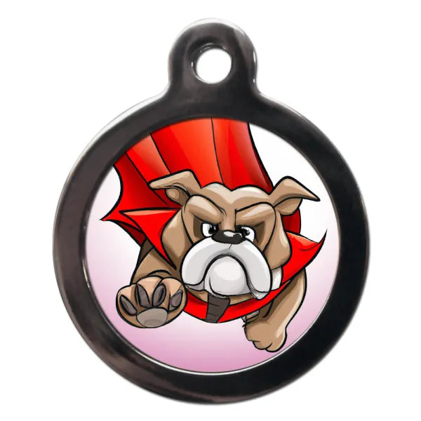 English Bulldog Superdog Dog Id Tag Ps Pet Tags 1
