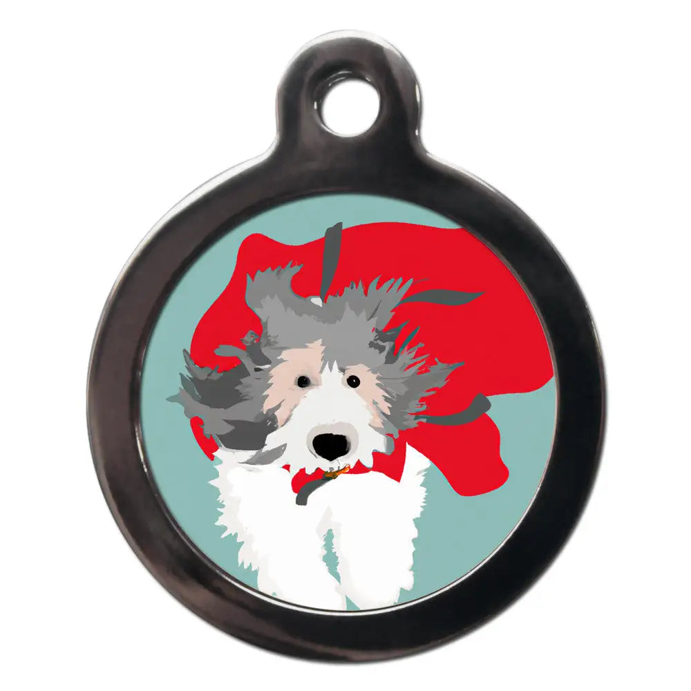 English Sheepdog Superdog Dog Id Tag - Ps Pet Tags - 1