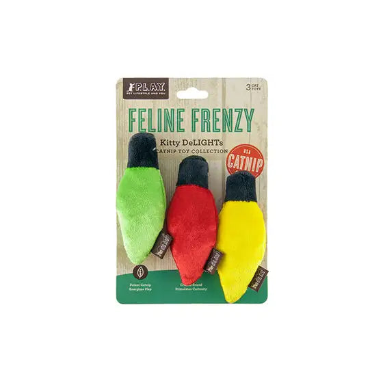 Feline Frenzy Christmas Lights Cat Toy Set of 3 - P.l.a.y - 3
