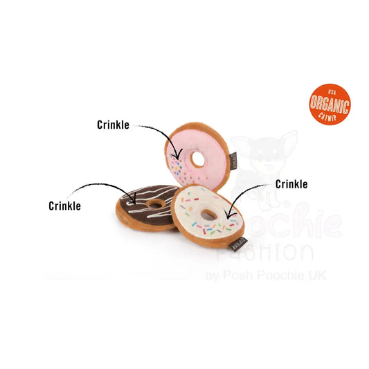 Feline Frenzy Kitty Kreme Donuts Cat Toy Pack of 3 - P.l.a.y - 2