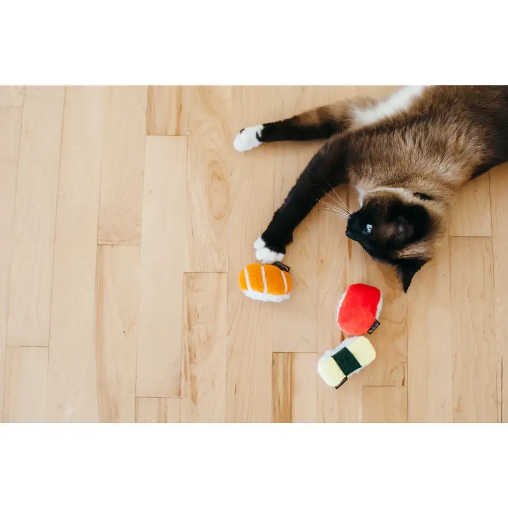 Feline Frenzy Sassy Sushi Cat Toy Pack of 3 - P.l.a.y - 3