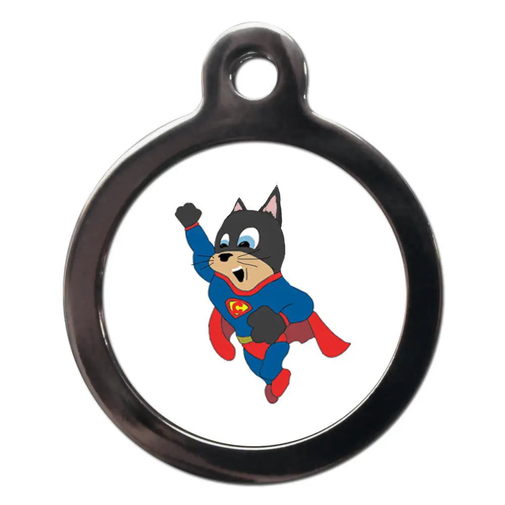 Flying Supercat Cat Id Tag - Ps Pet Tags - 1